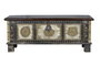 Giner y Colomer Baúl de Madera de Mango con Detalles en Bronce, 46x116x40 cm